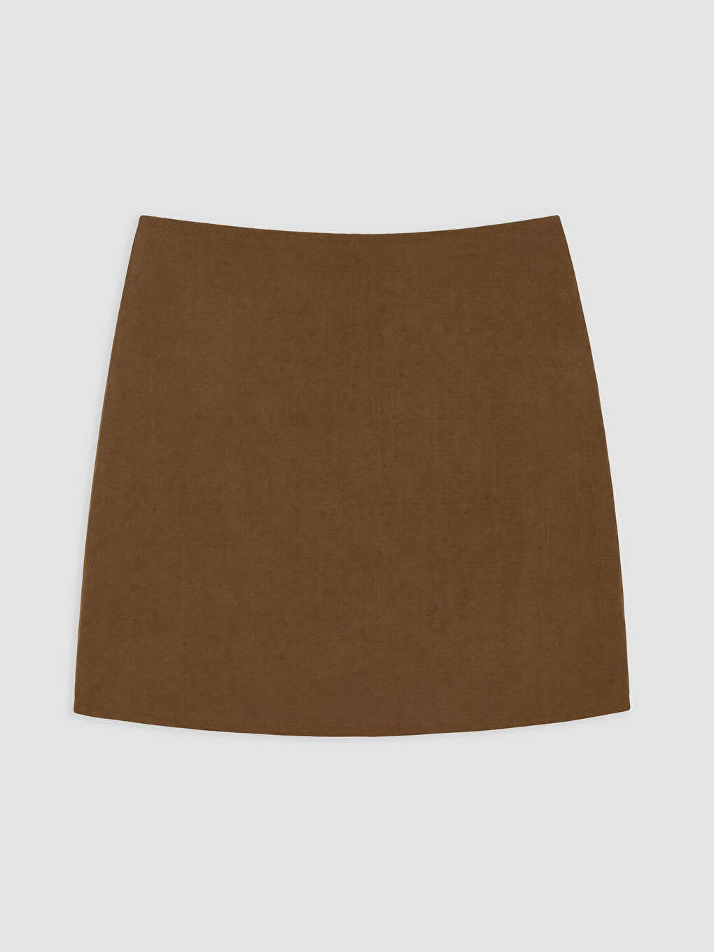 Mini Jupe-short Trapèze À Taille Haute Zippée-5