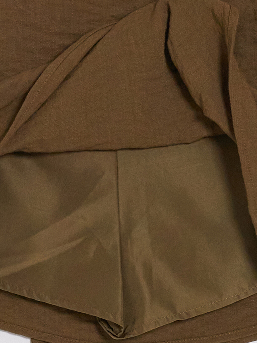 Mini Jupe-short Trapèze À Taille Haute Zippée-7