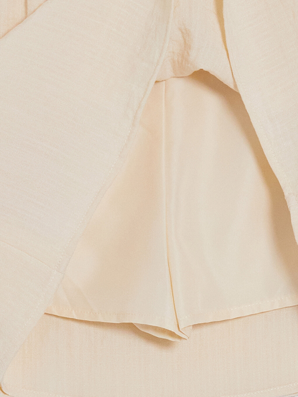 Skort Mini A-line Me Bel Të Lartë Dhe Me Zinxhir-7