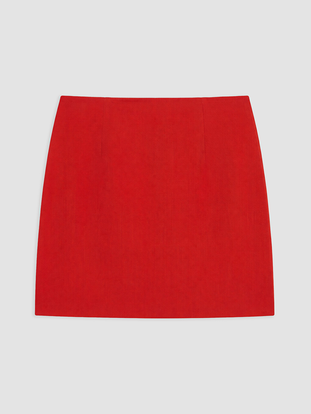 Skort Mini A-line Me Bel Të Lartë Dhe Me Zinxhir-5