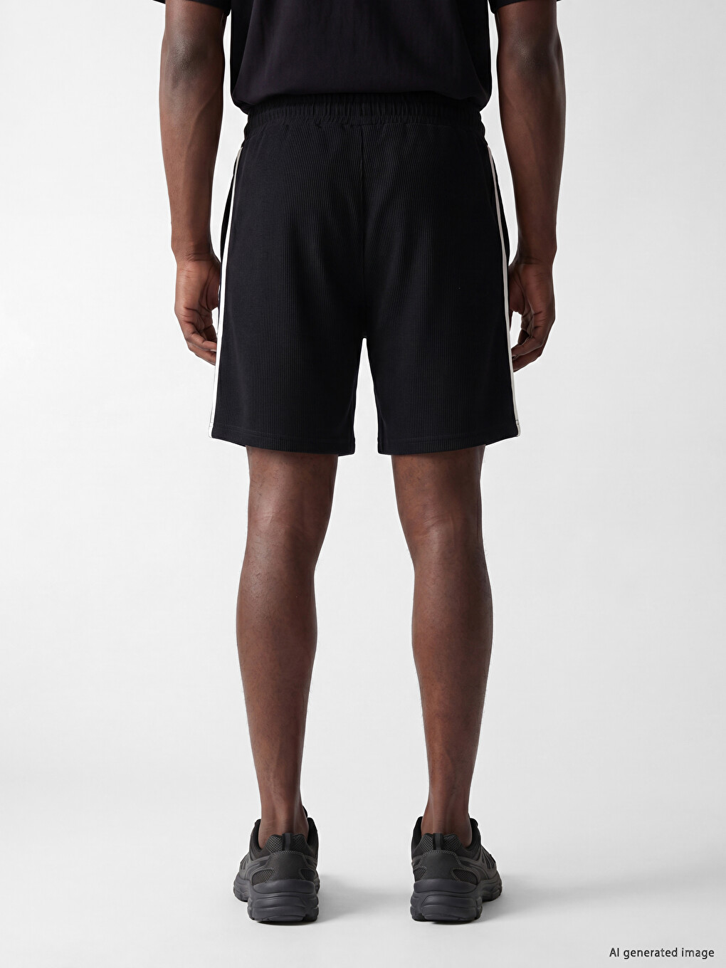 Regular Fit prugasti muški šorts-3