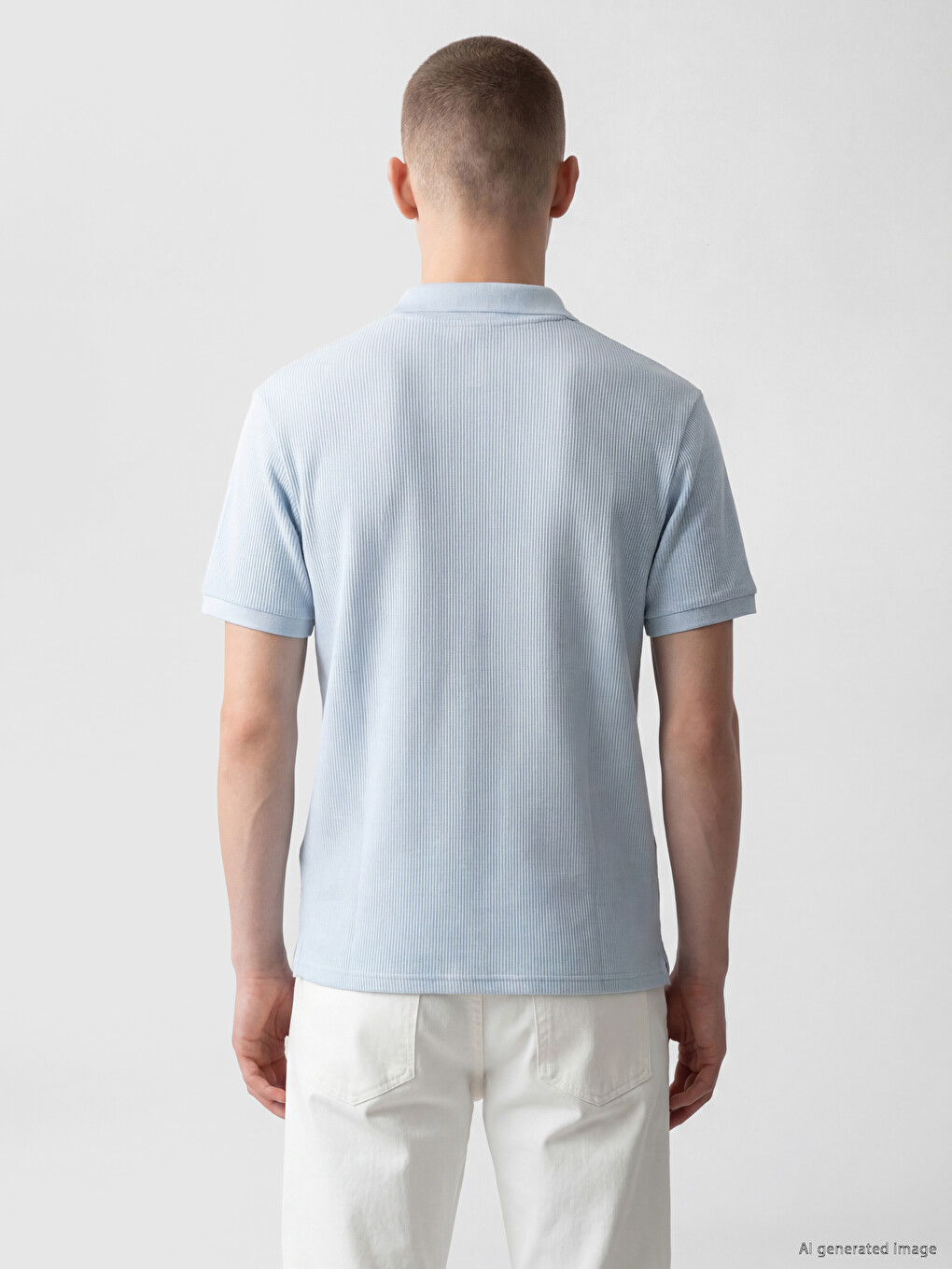 Polo Collar Embroidered Men's T-shirt-3