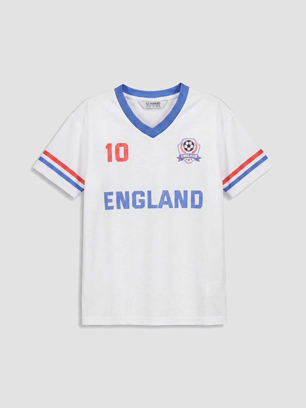 Beyaz England Baskılı Kız Çocuk Tişört