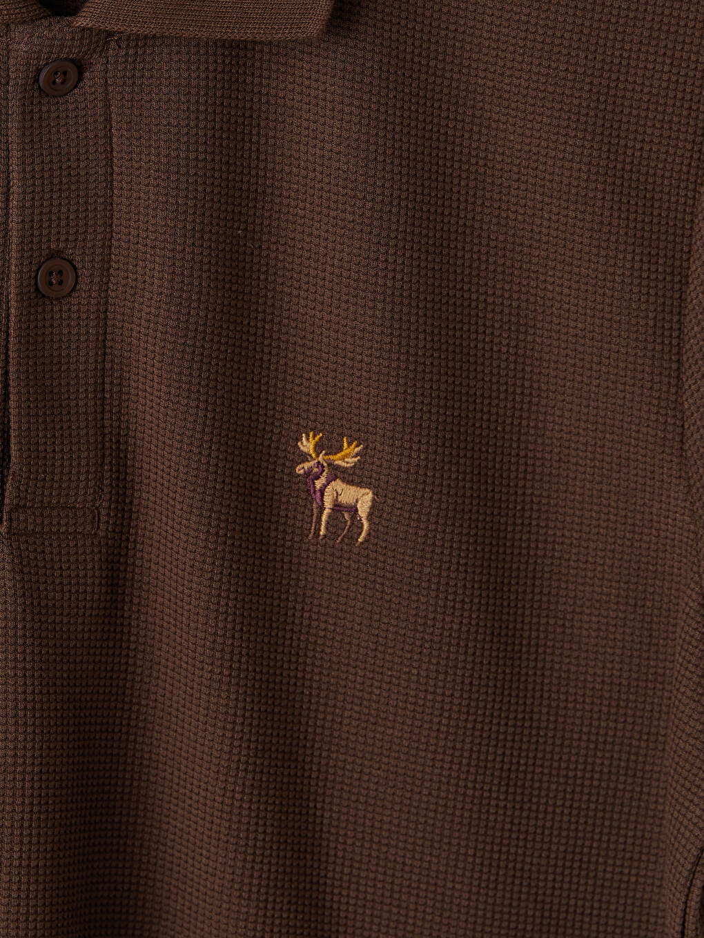 T-shirt E Qëndisur Me Jakë Polo Për Burra-6