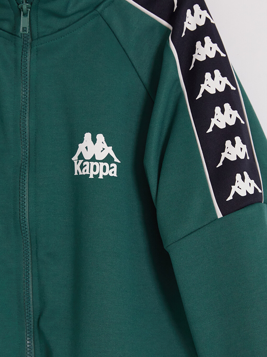 Yeşil Baskılı Erkek Çocuk Fermuarlı Sweatshirt-3
