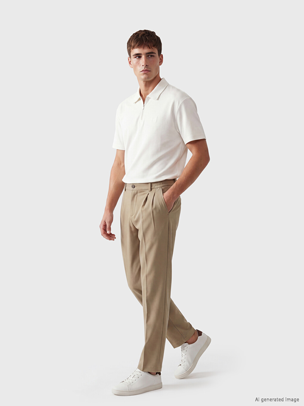 Polo Collar Men's T-shirt-1