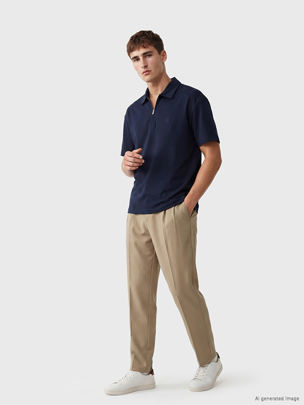 Polo Collar Men's T-shirt-1