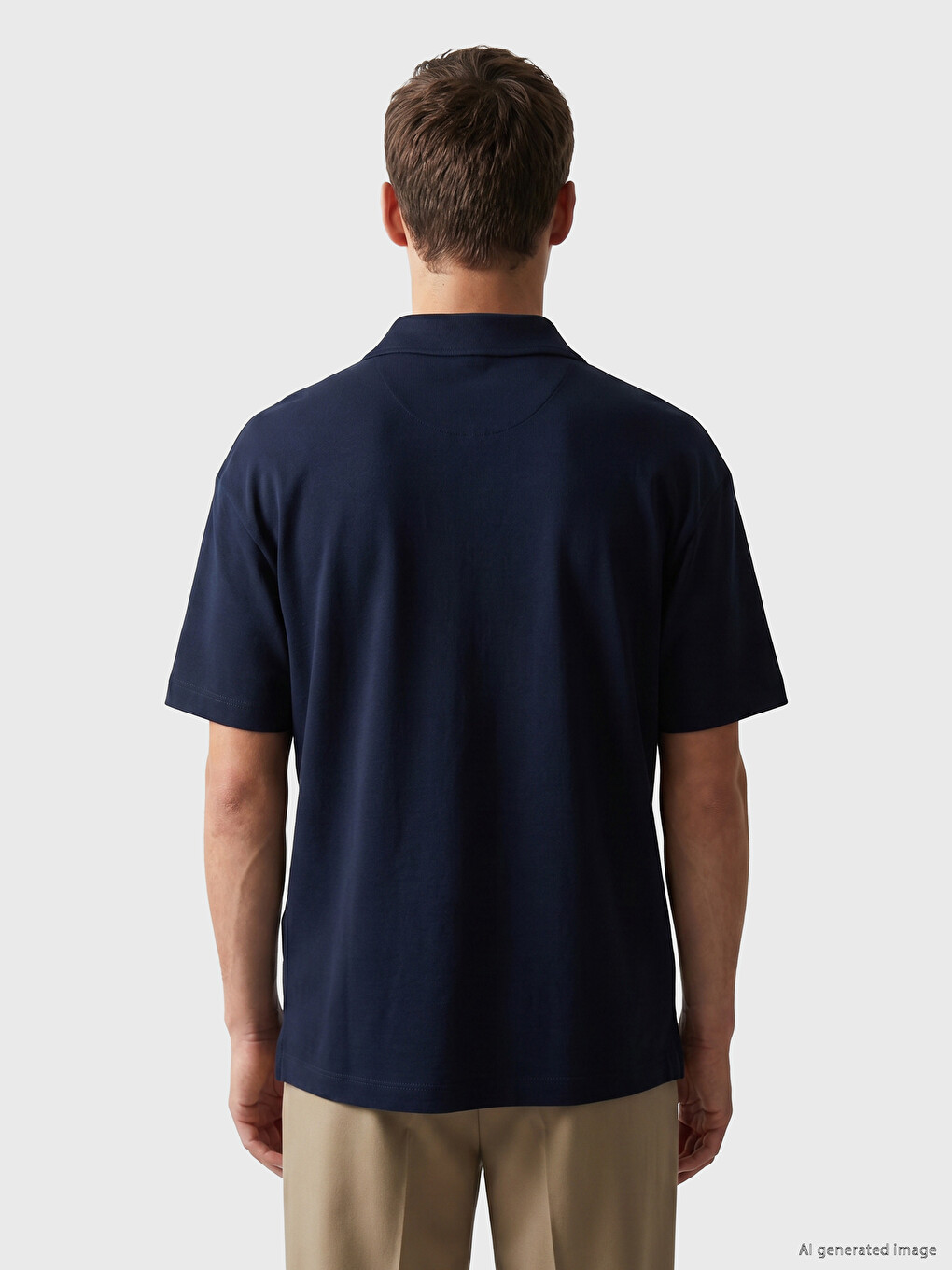 Polo Collar Men's T-shirt-3