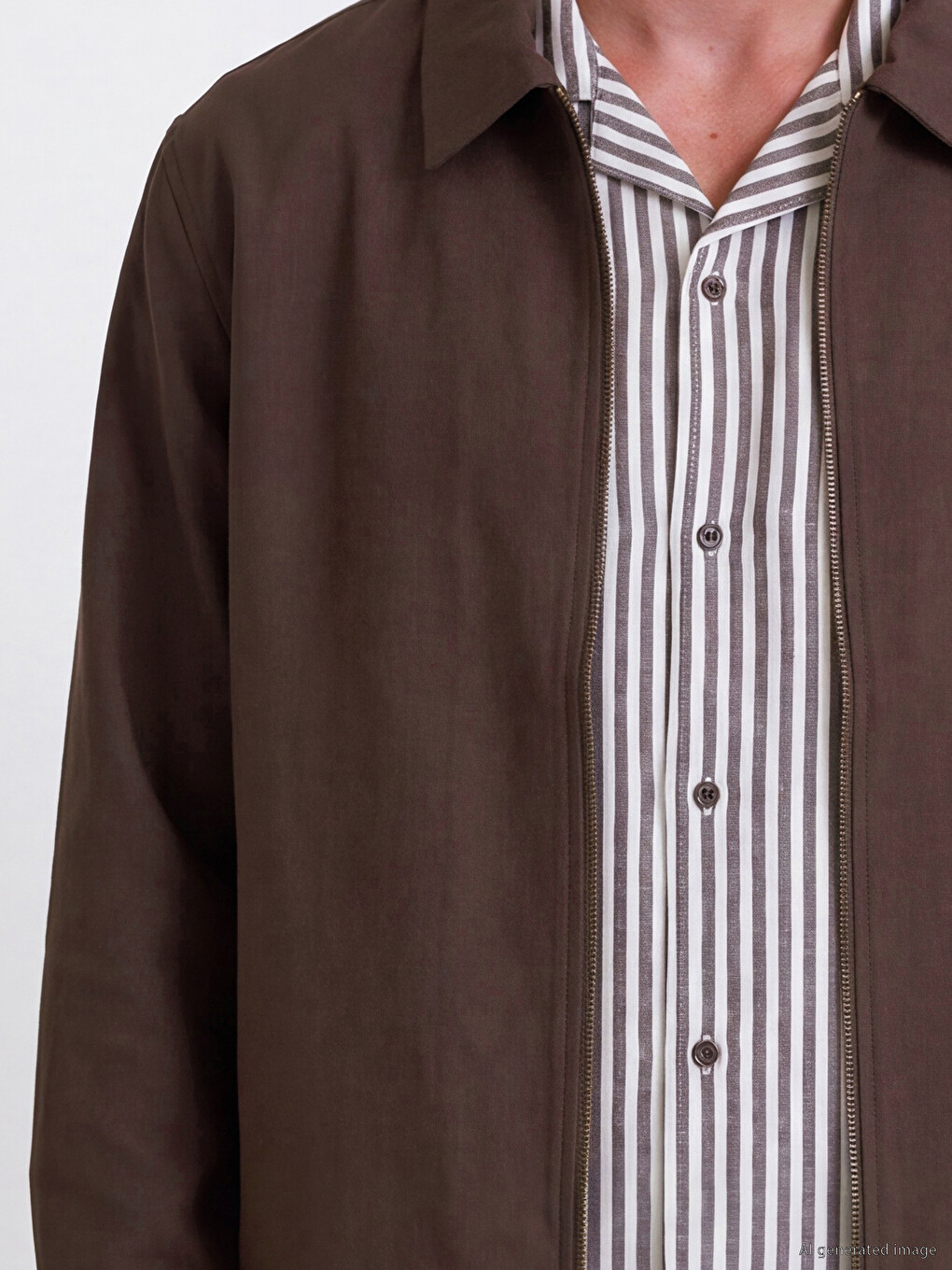 Man Brown Overshirt-2