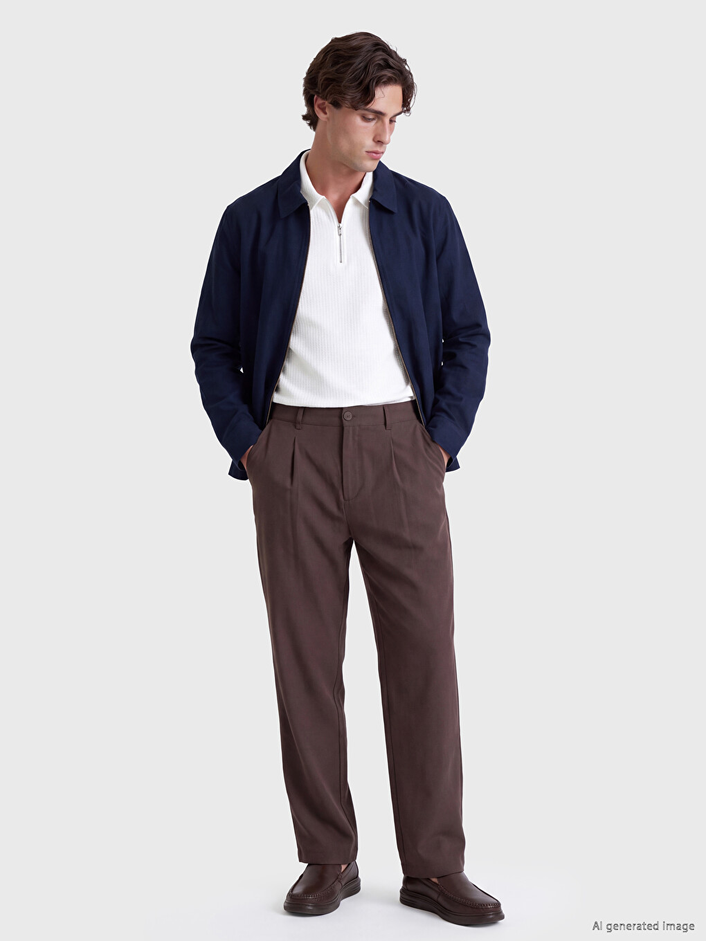 Man Navy Overshirt