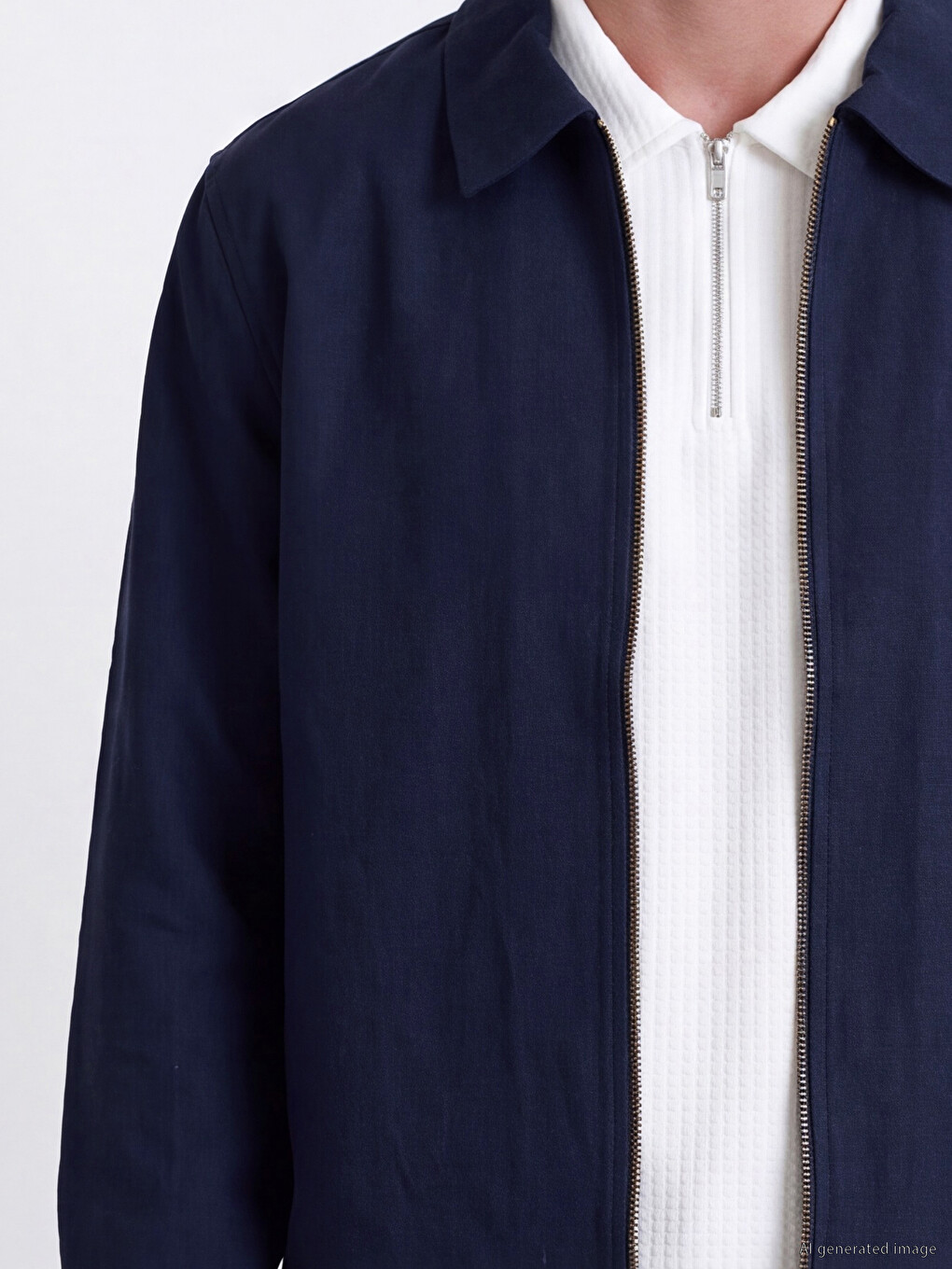 Man Navy Overshirt-2