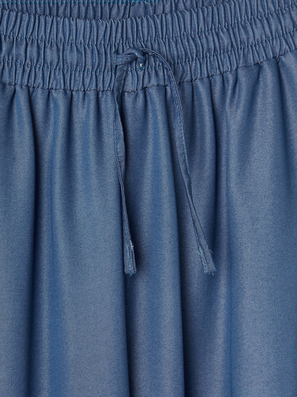 Elastic Waist Wide Leg Women's Trousers-5