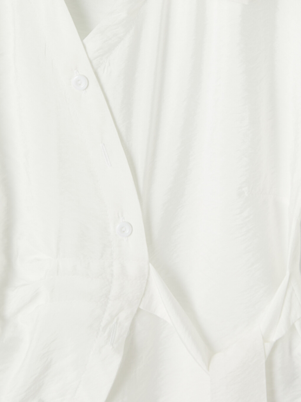 Wrap Cut Tie-up Women's Shirt-1