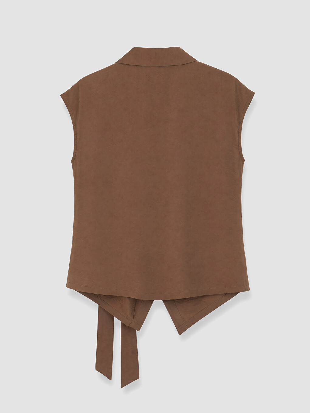 Wrap Cut Tie-up Women's Shirt-1