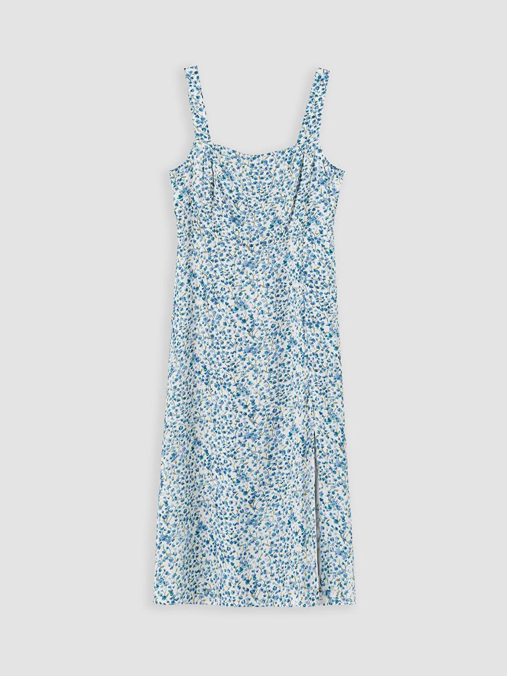 Floral Fitted Waist Dress-4