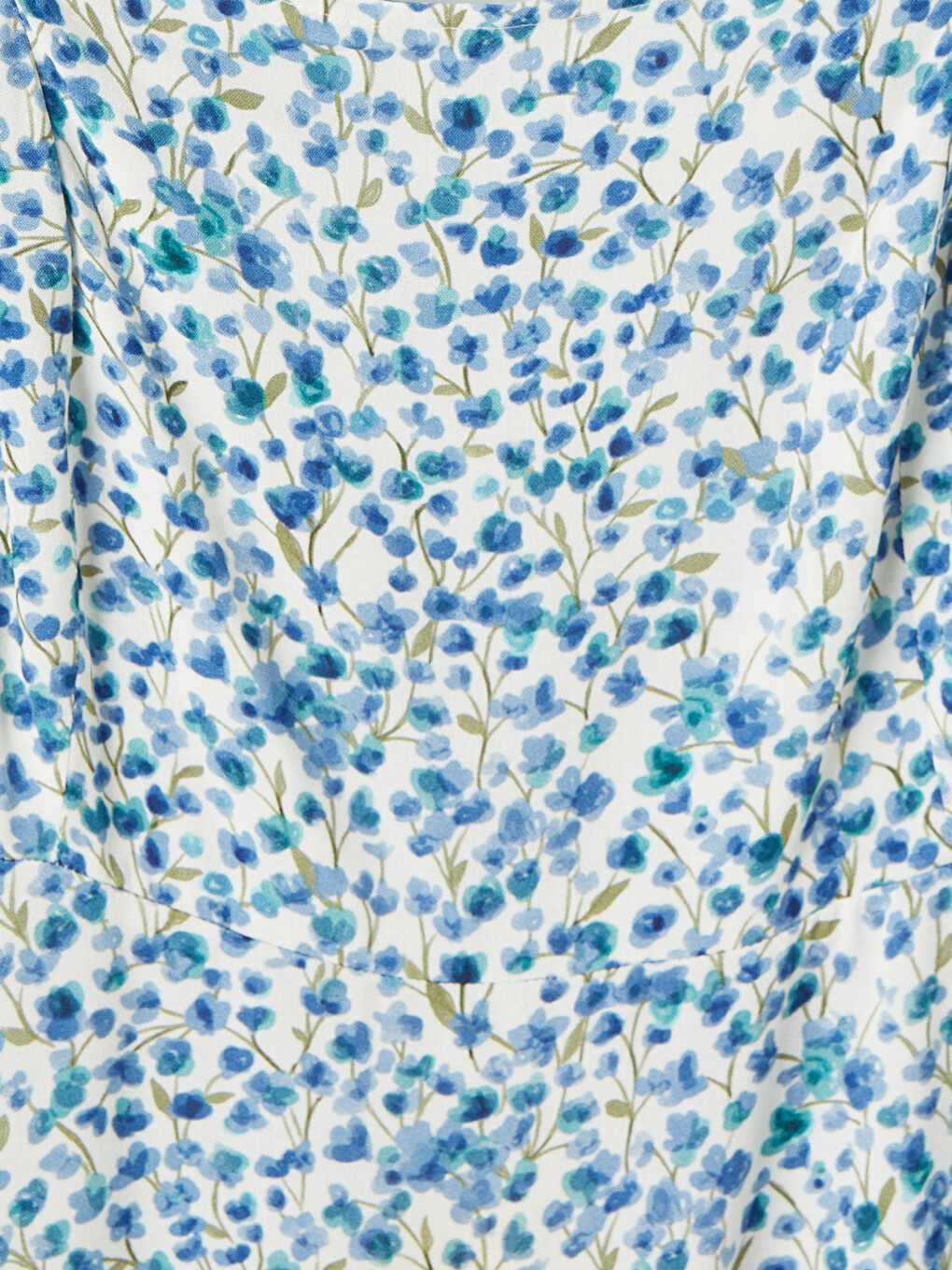 Floral Fitted Waist Dress-5