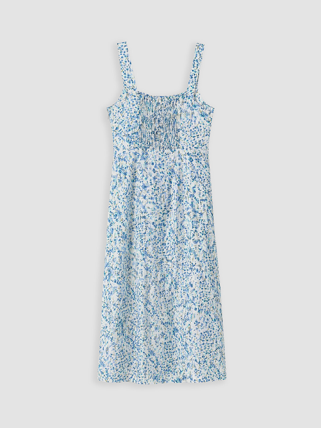 Floral Fitted Waist Dress-6