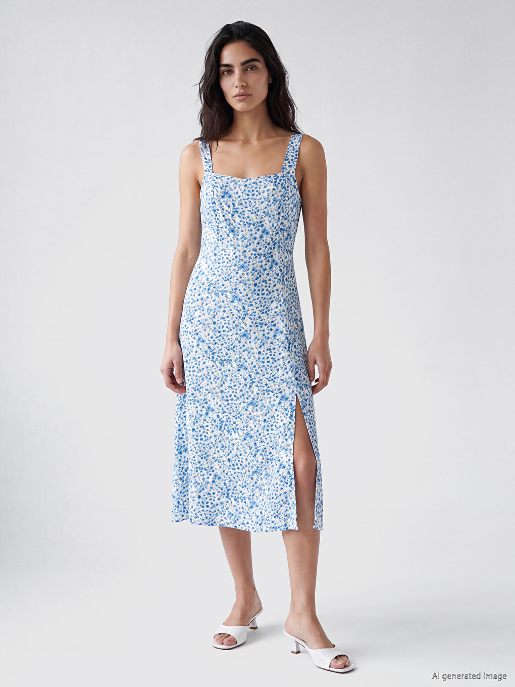Floral Fitted Waist Dress