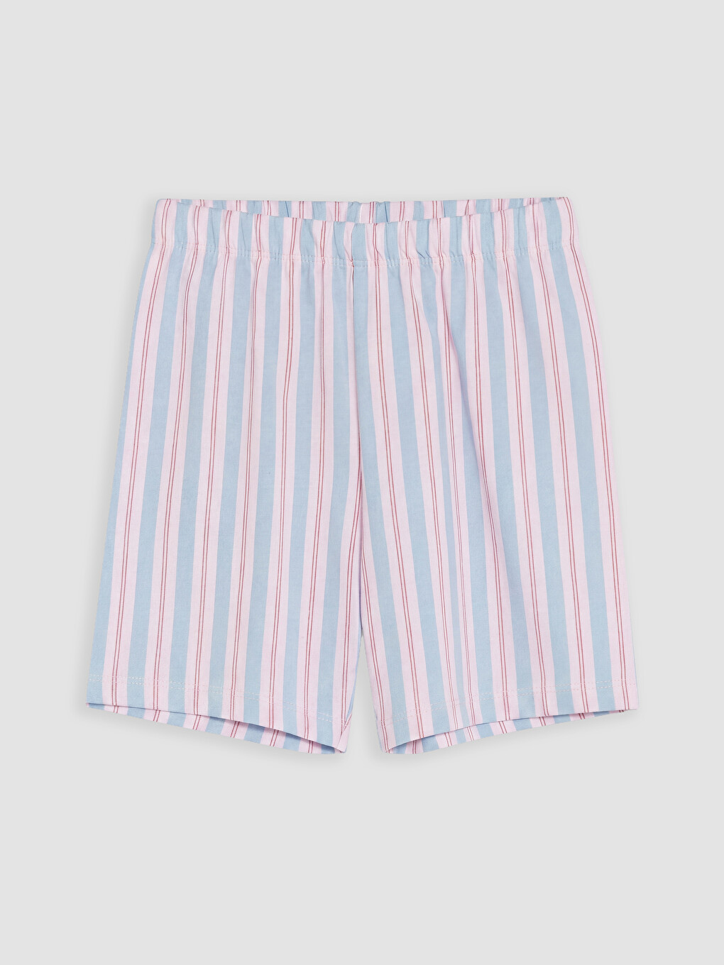 Pembe Bisiklet Yaka Kız Çocuk Şortlu Pijama Takımı-3