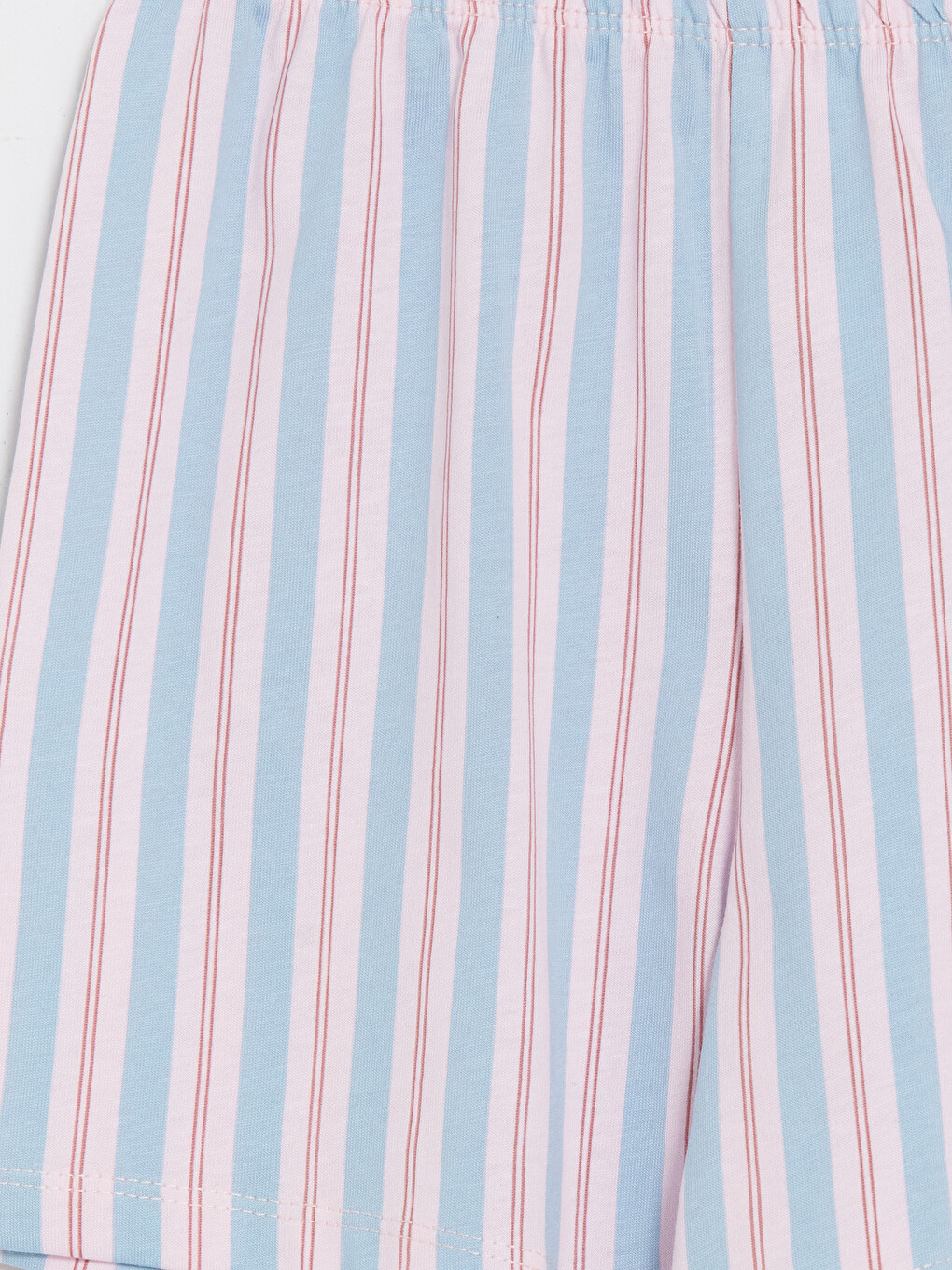 Pembe Bisiklet Yaka Kız Çocuk Şortlu Pijama Takımı-6