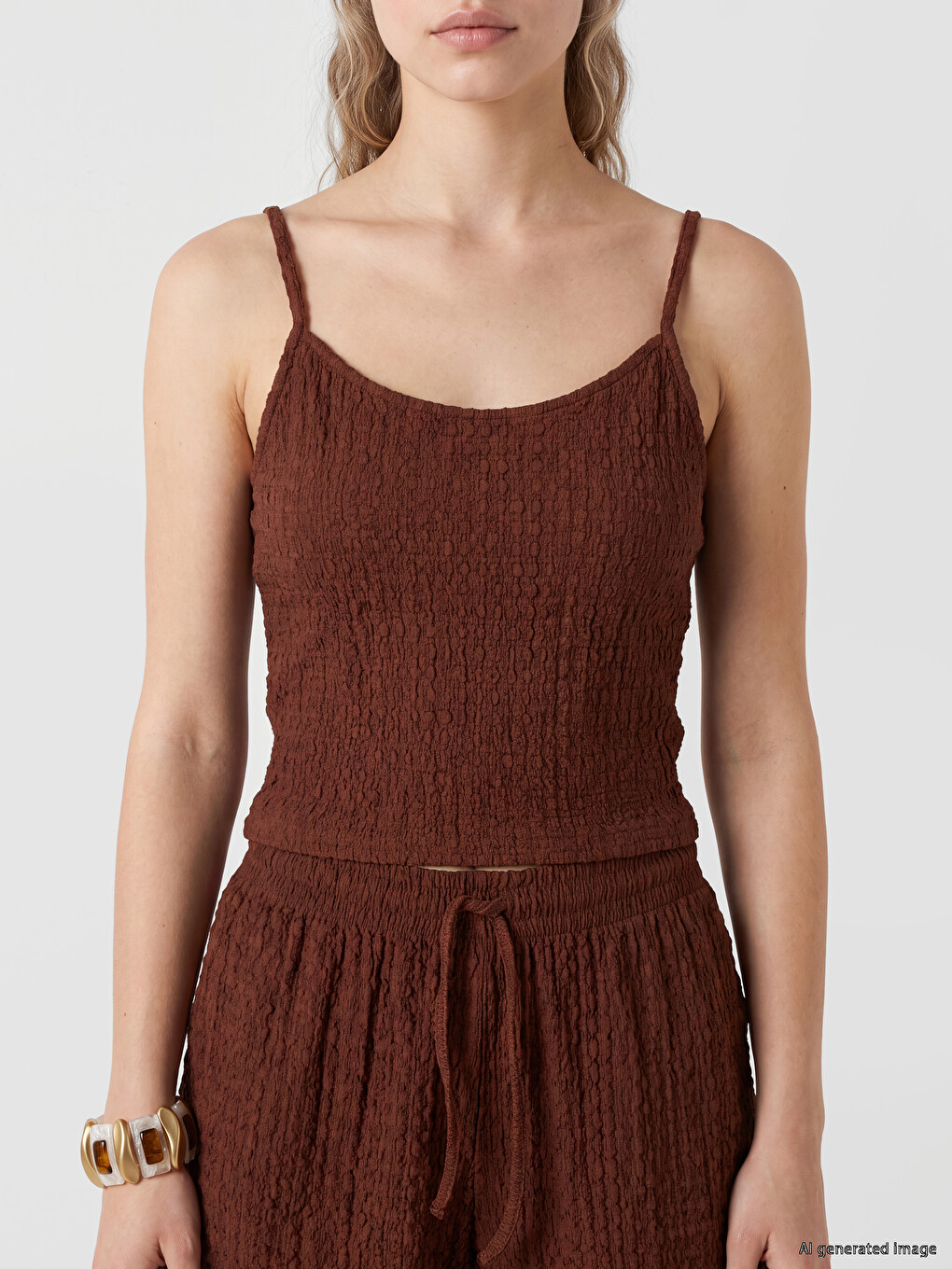 U Neck Strappy Women's Tank Top-2