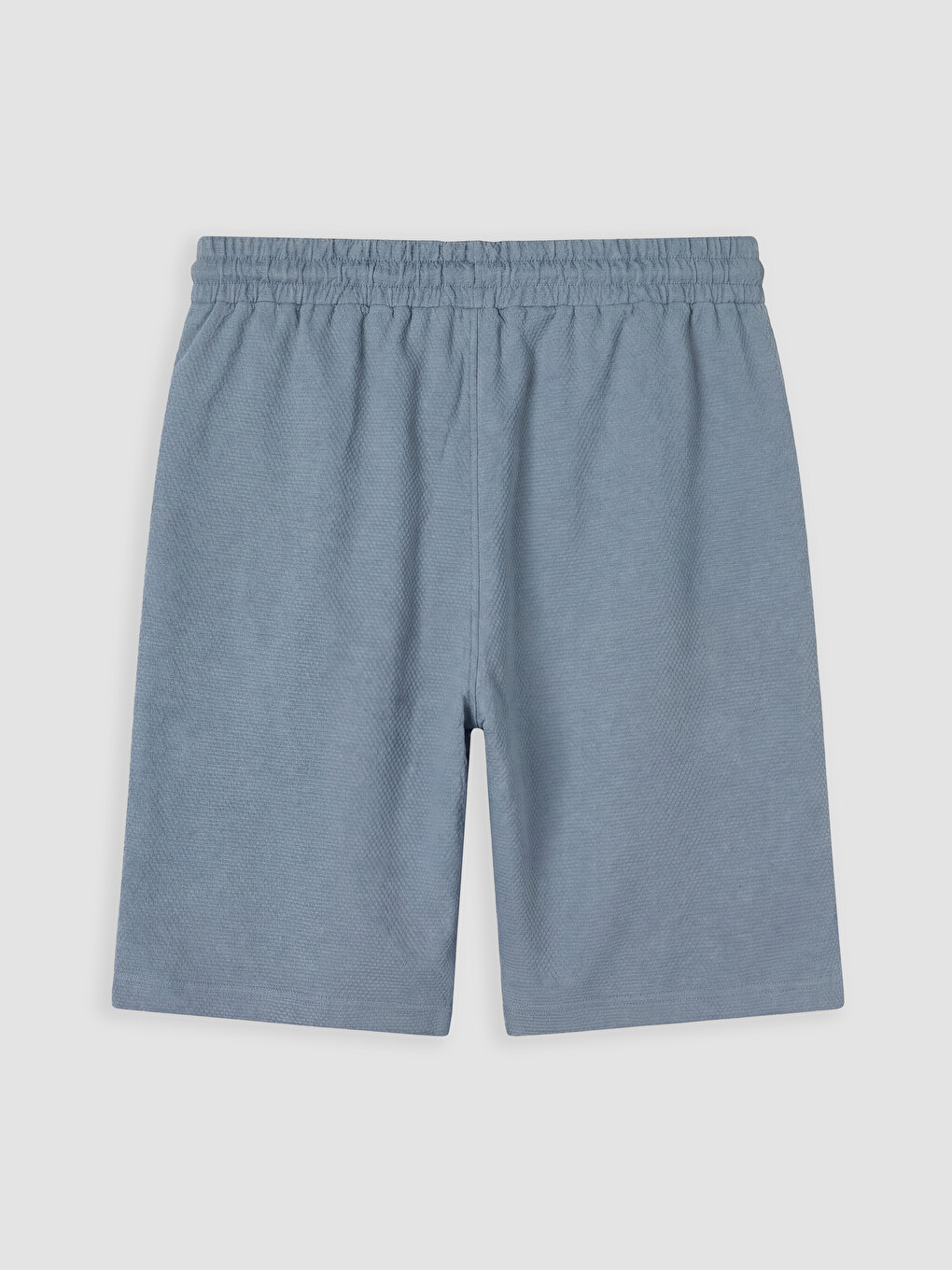 Mavi Regular Fit Beli Lastikli Erkek Şort-1