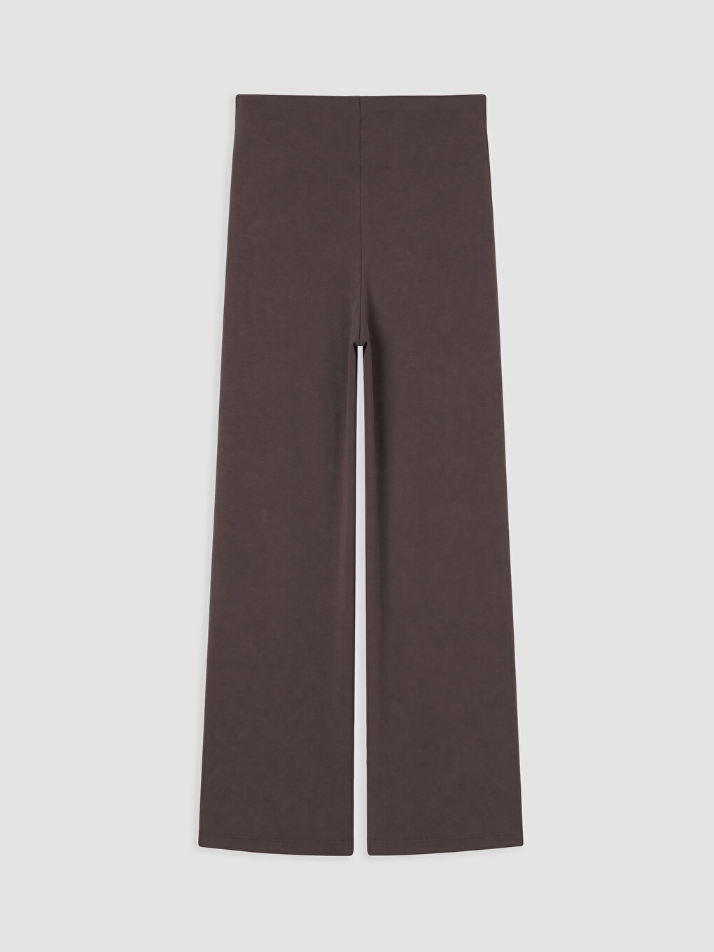 Kahverengi Beli Lastikli Soft Touch Kadın Pantolon-1