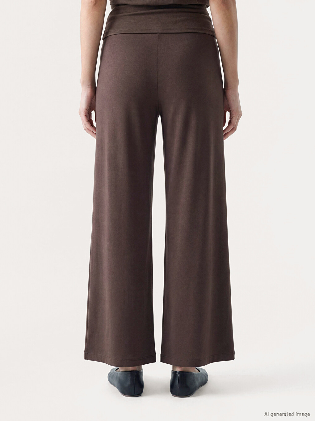 Elastic Waist Soft Touch Women's Trousers-3