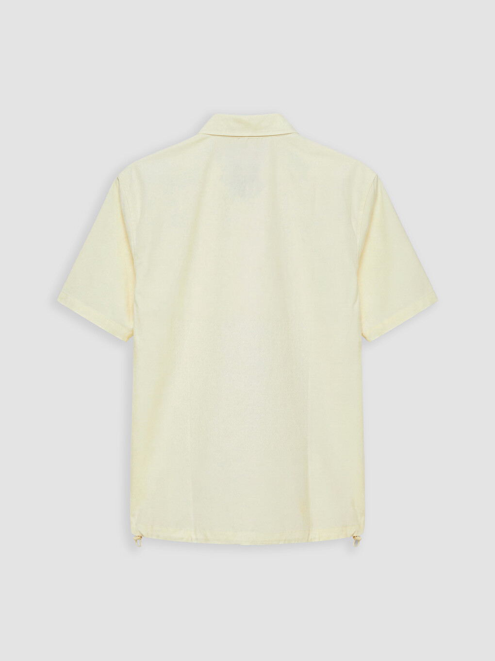 Sarı Loose Fit Erkek Gömlek-5