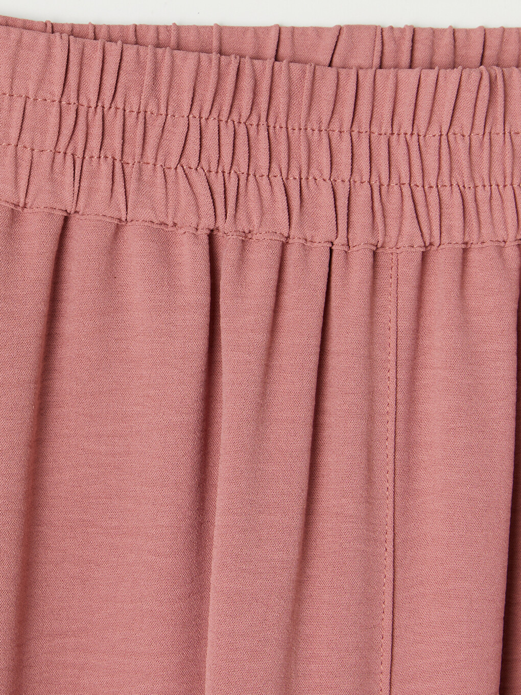 Pantalon Femme À Jambe Large À Taille Élastiquée-5