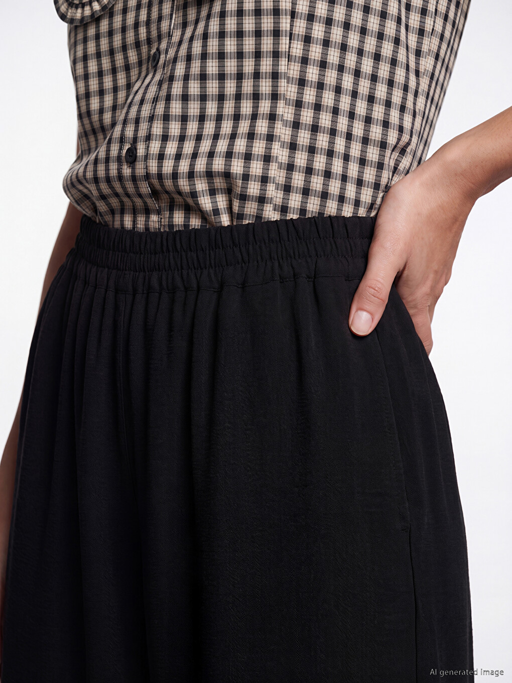 Pantalon Noir Femme-2