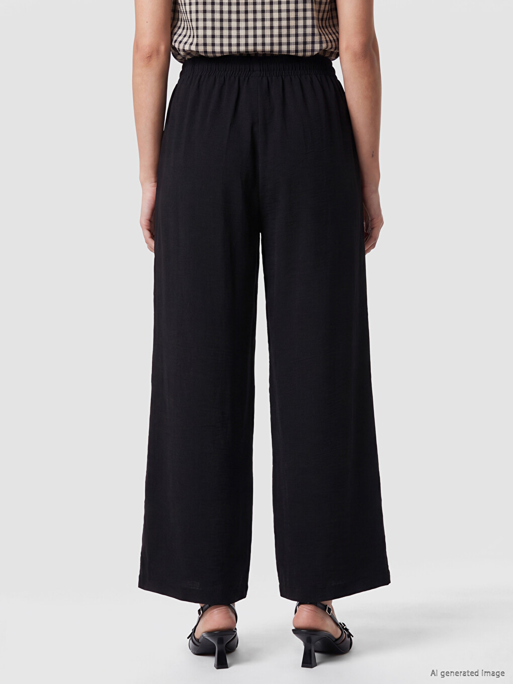 Pantalon Noir Femme-3