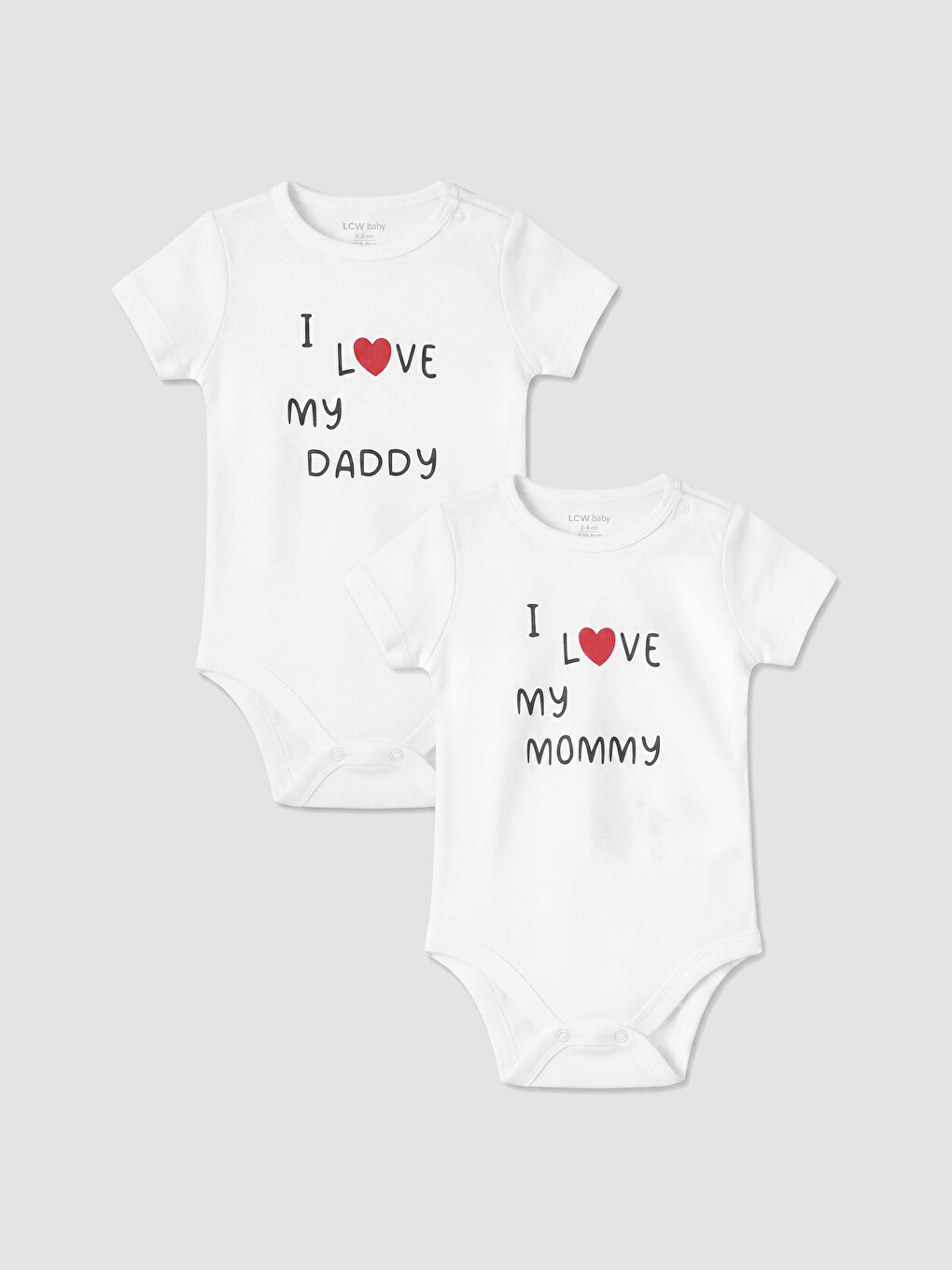 Ekru Baskılı Erkek Bebek Çıtçıtlı Body 2'li
