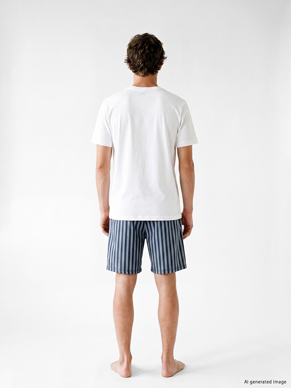 Regular Fit Printed Men's Short Pyjamas Set-3