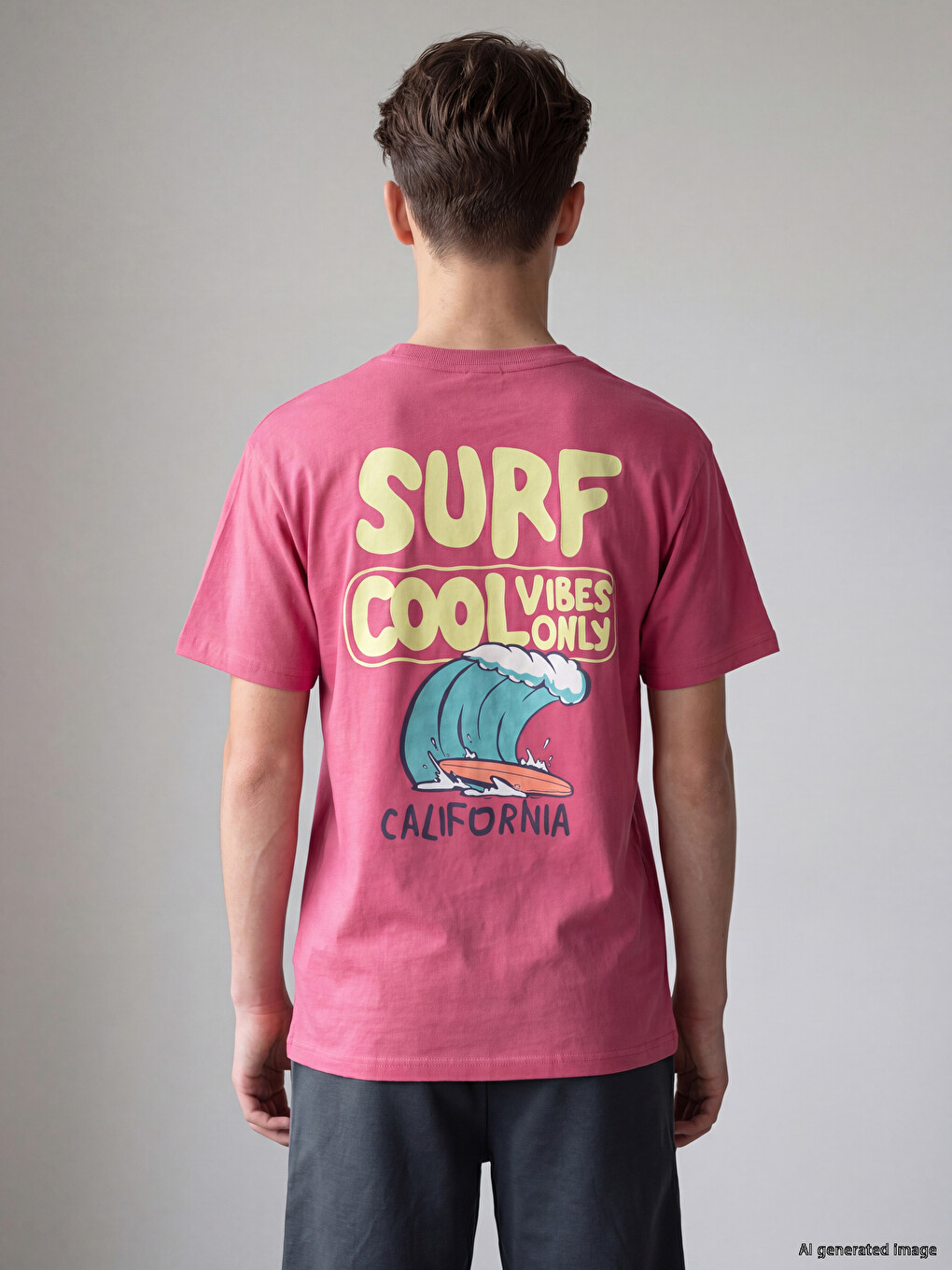 Crew Neck Printed Boys' T-shirt-1