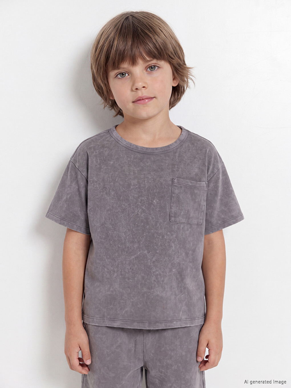 Printed Boys' T-shirt And Shorts Set-2