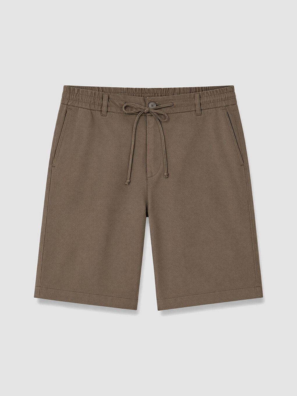 Kahverengi Regular Fit Gabardin Erkek Şort