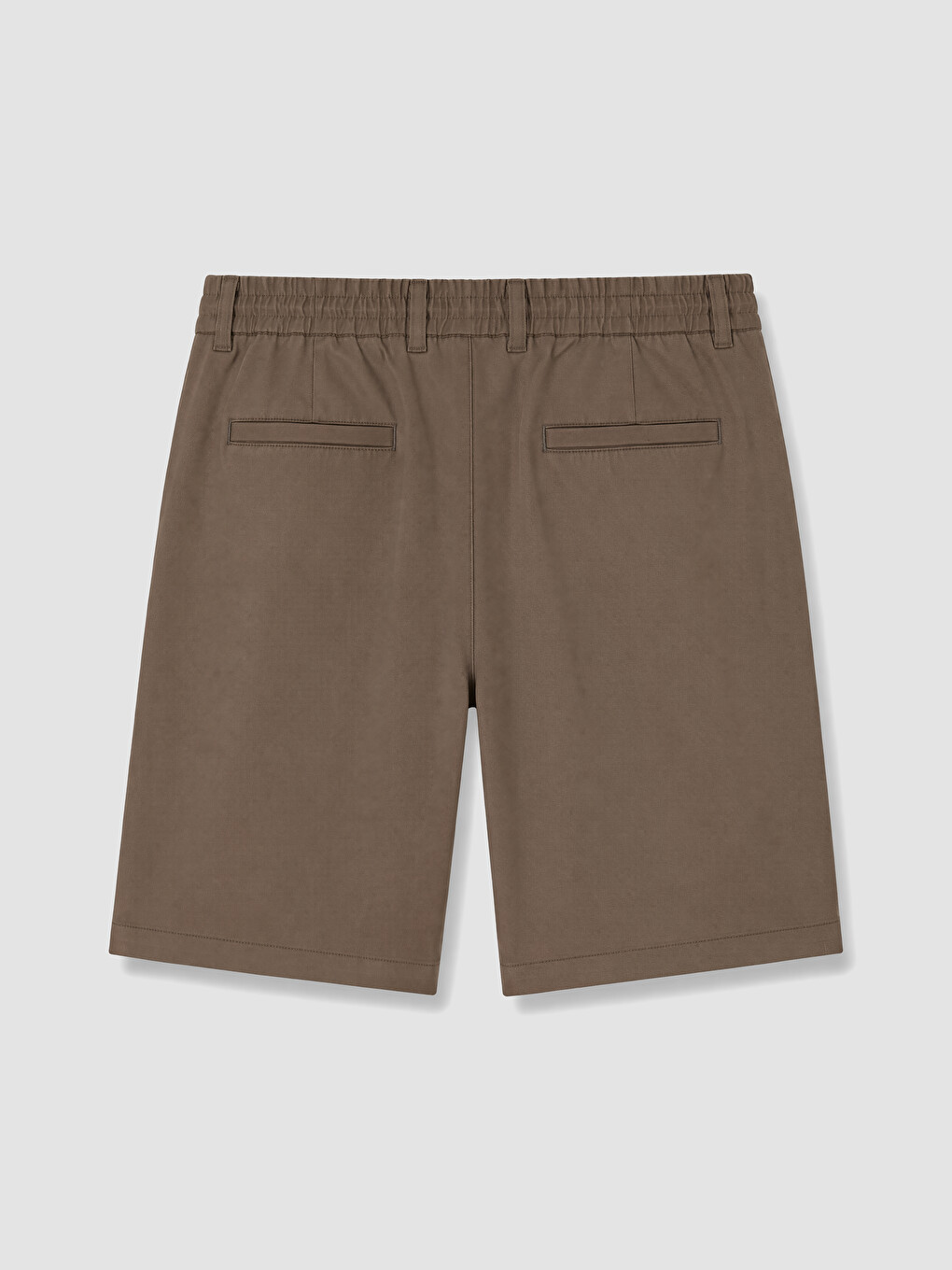 Kahverengi Regular Fit Gabardin Erkek Şort-2