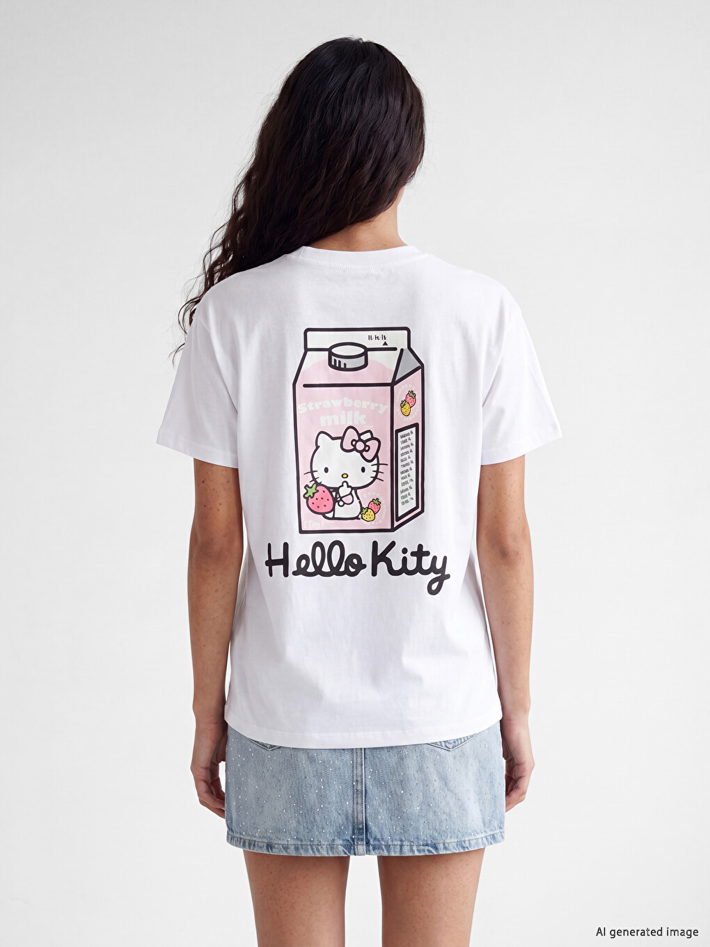 Hello Kitty Printed 100% Cotton Women's T-Shirt-3