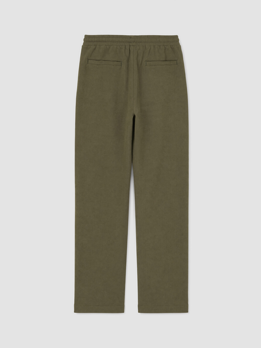 Haki Regular Fit Keten Karışımlı Erkek Pantolon-1