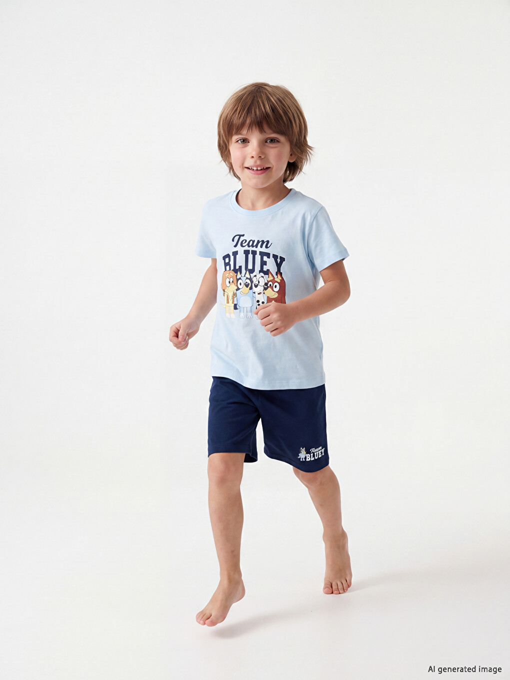 Set De Pijamale Imprimate Bluey Pentru Băieți
