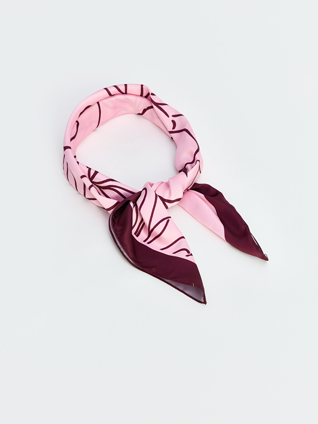 Mürdüm Desenli Kadın Bandana