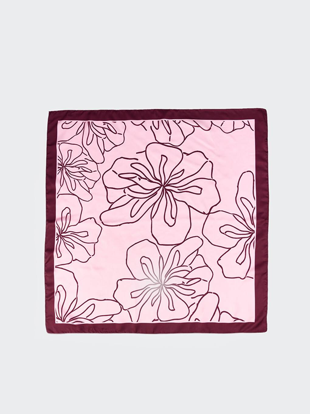 Mürdüm Desenli Kadın Bandana-1