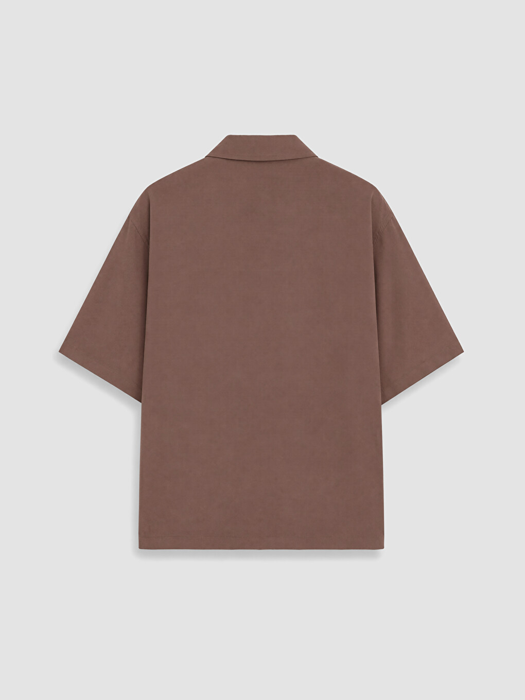 Antrasit Relax Fit Baskılı Gabardin Erkek Gömlek-6