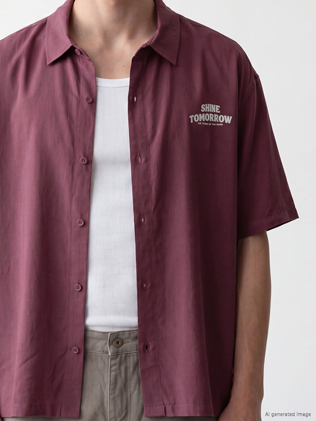 Pembe Relax Fit Baskılı Gabardin Erkek Gömlek-2