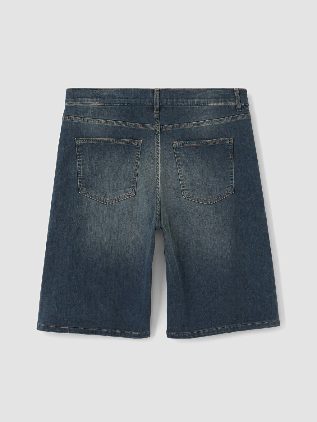 İndigo Relax Fit Erkek Jean Şort-9