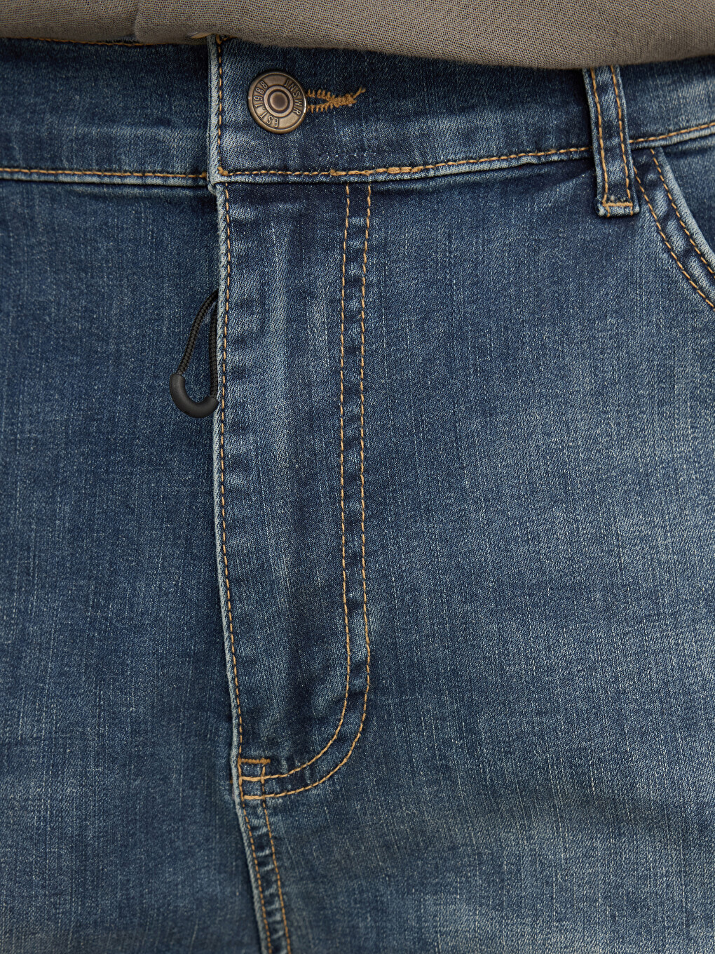 İndigo Relax Fit Erkek Jean Şort-3