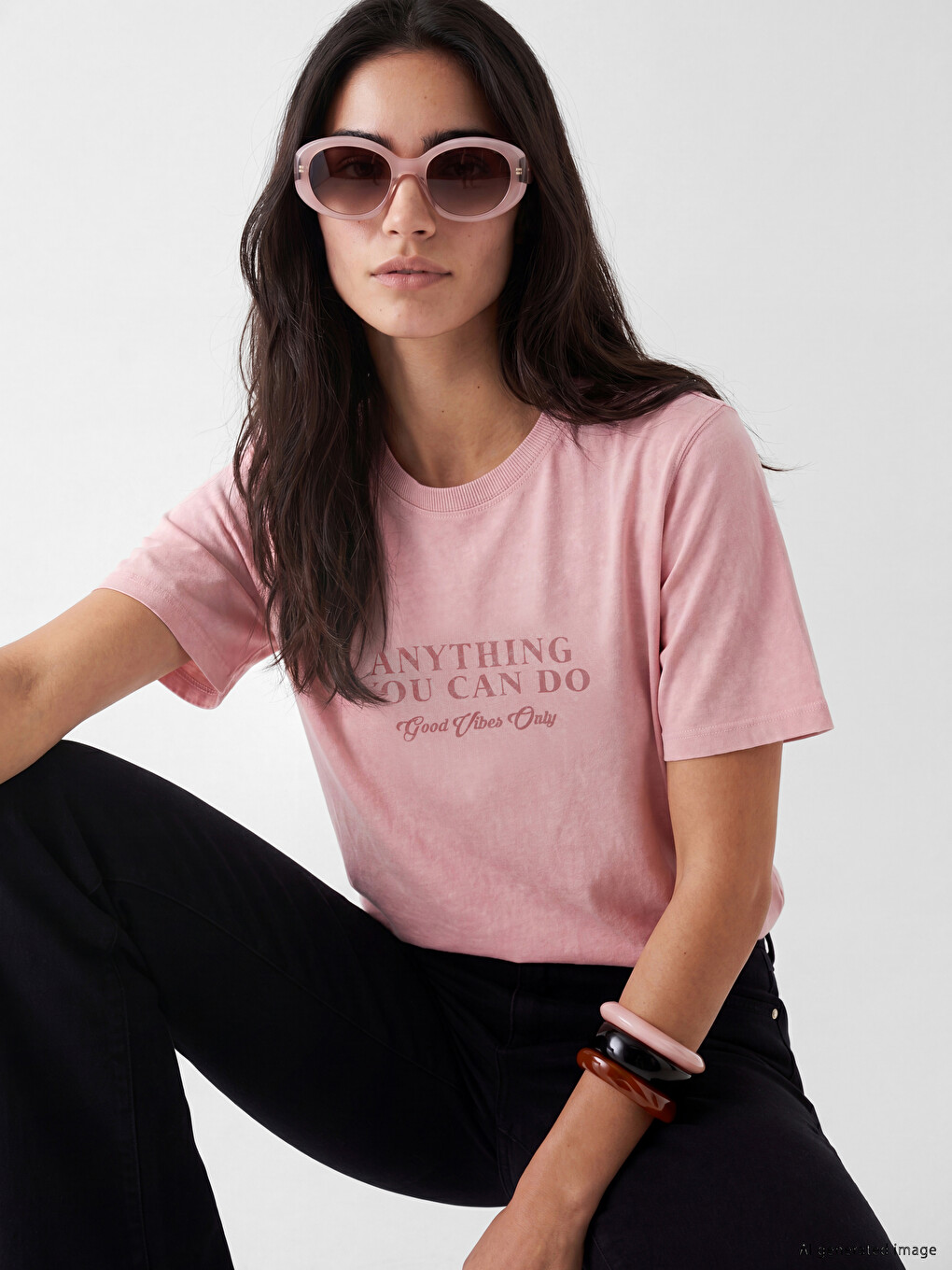 Printed 100% Cotton Women's T-shirt