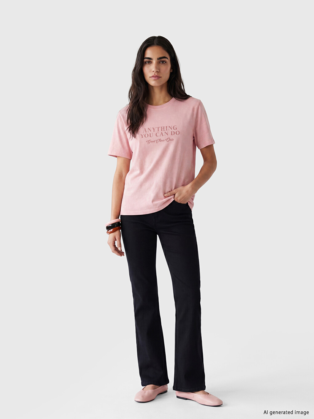 Printed 100% Cotton Women's T-shirt-1