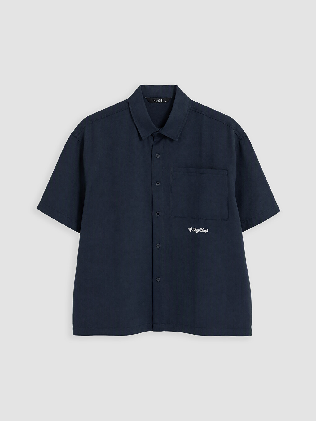 Relax Fit Embroidered Men's Shirt Jacket